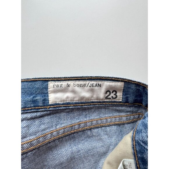 RAG & BONE The Dre Moss w/ Holes Ripped Boyfriend Jeans, Size 23 - Picture 13 of 16